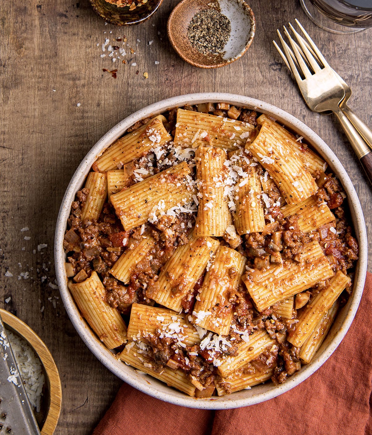 balsamic beef and mushroom ragu