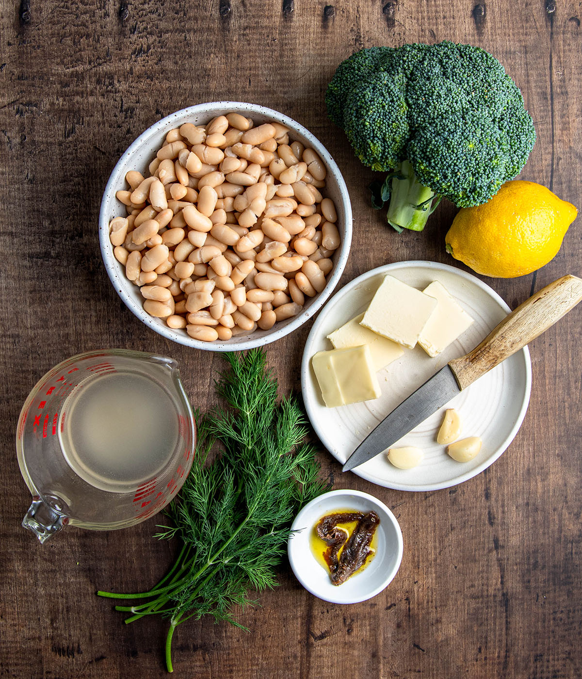 ingredients for beans