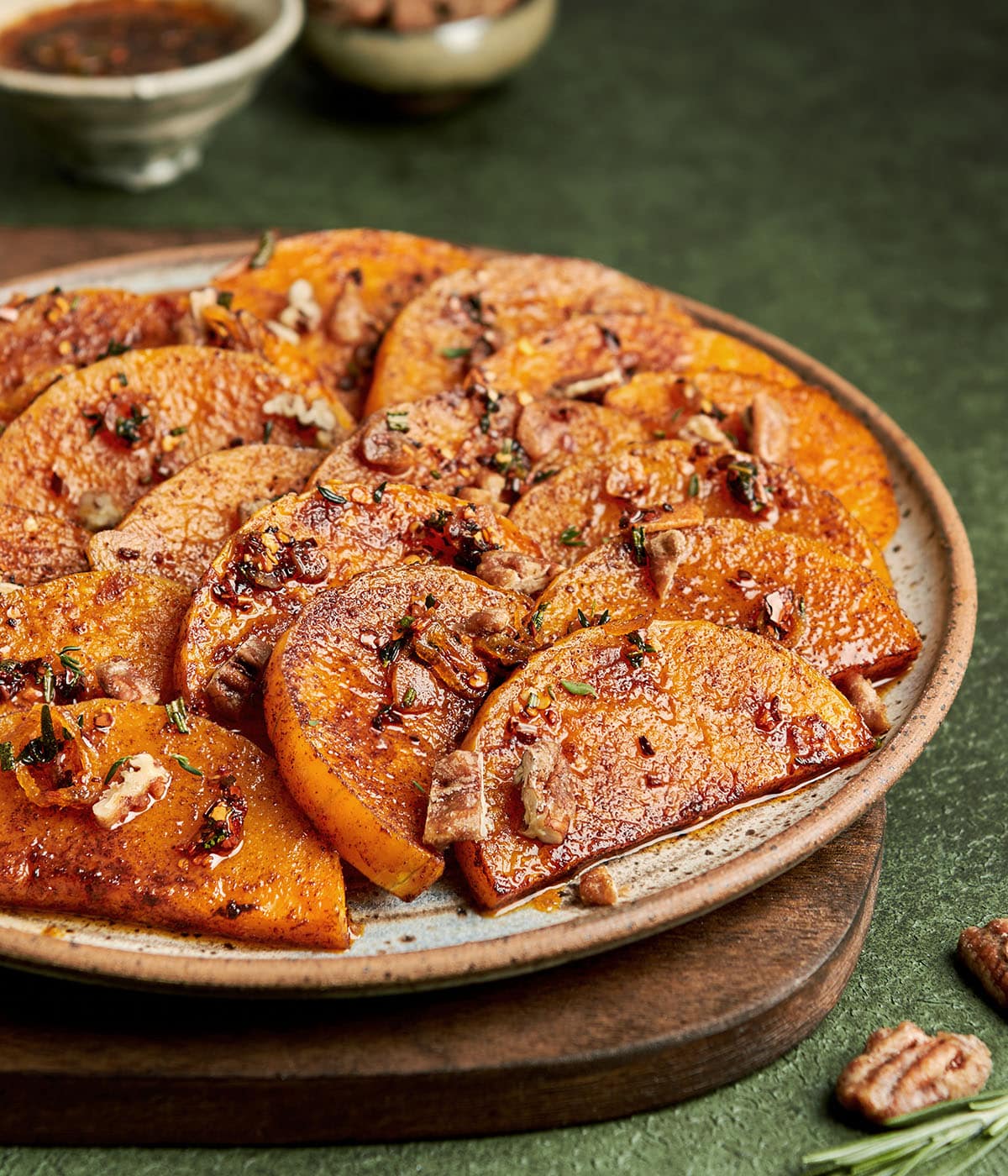 sweet and spicy roasted butternut squash