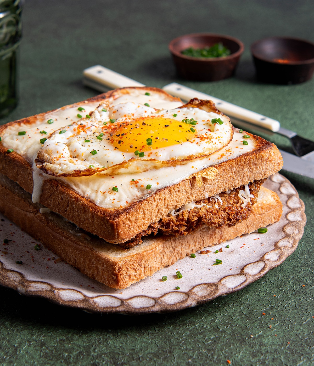 ham katsu croque madame