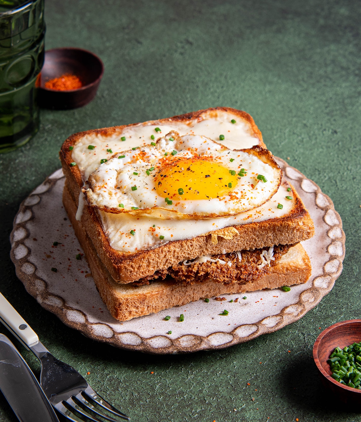 ham katsu croque madame